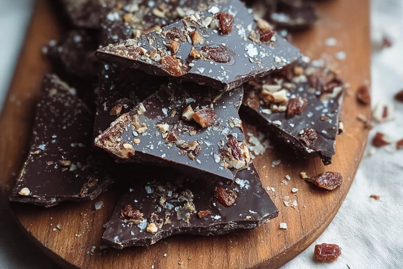 Dark Chocolate Date Bark