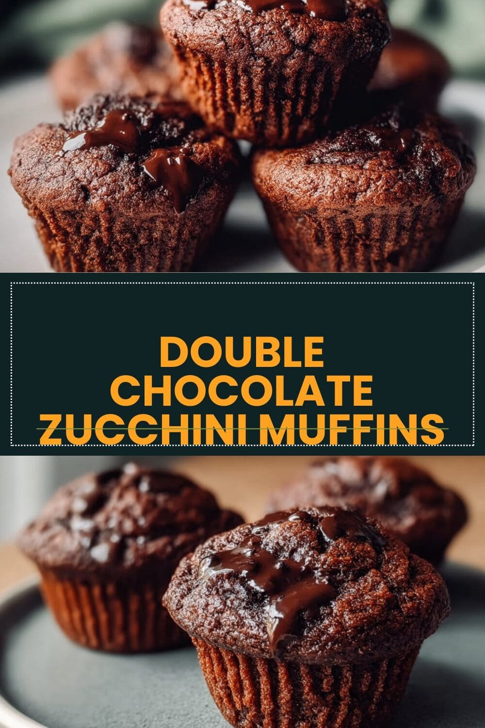 Double Chocolate Zucchini Muffins