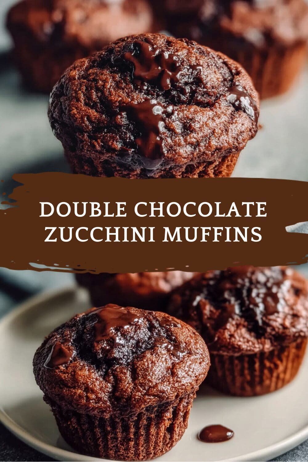 Double Chocolate Zucchini Muffins