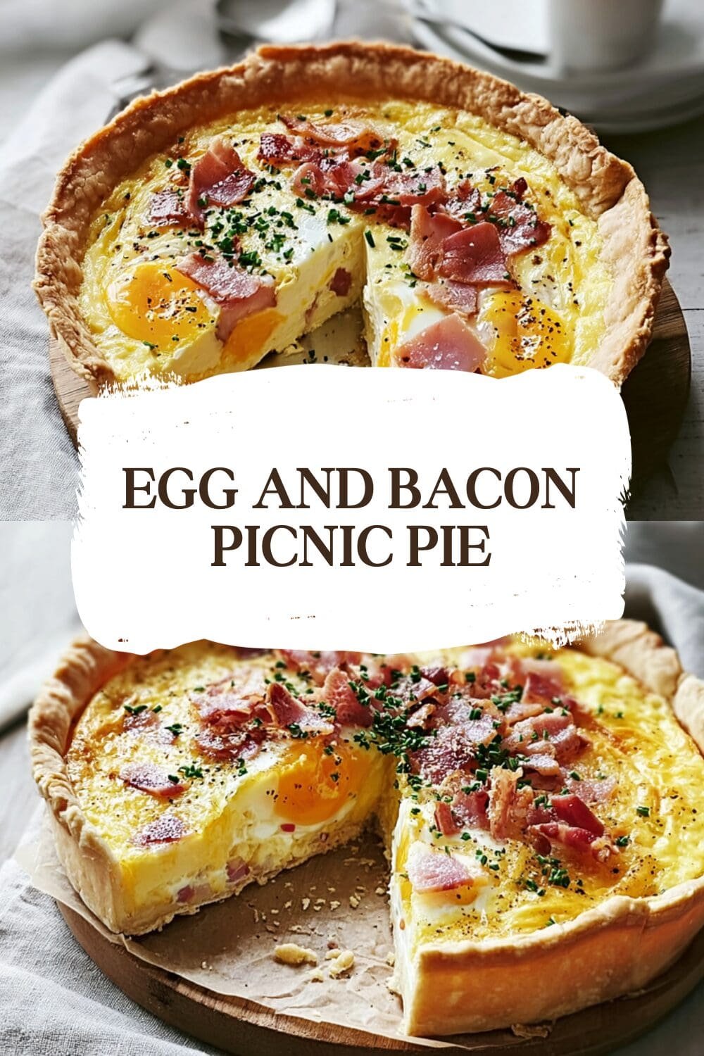Egg And Bacon Picnic Pie