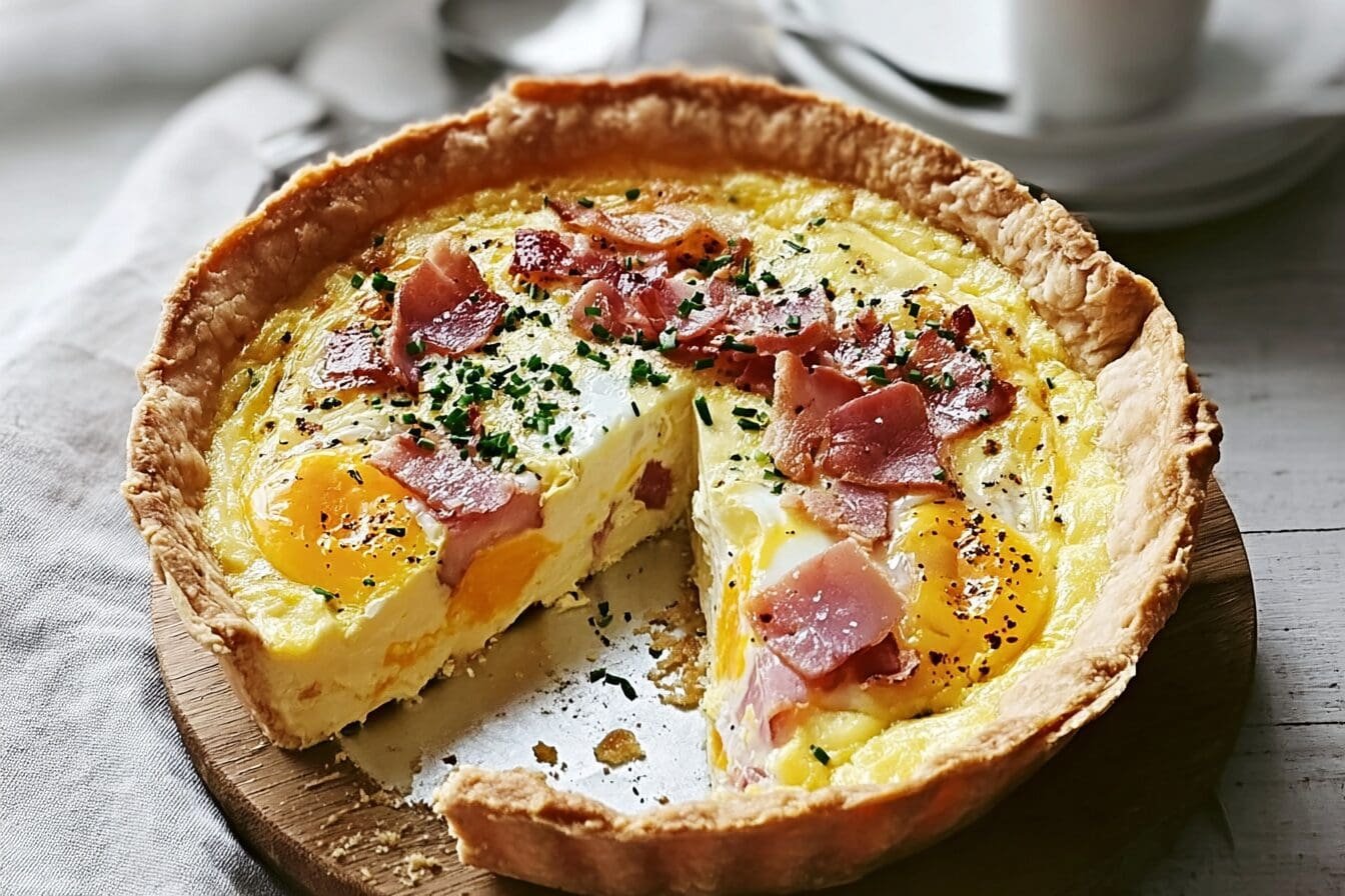 Egg And Bacon Picnic Pie