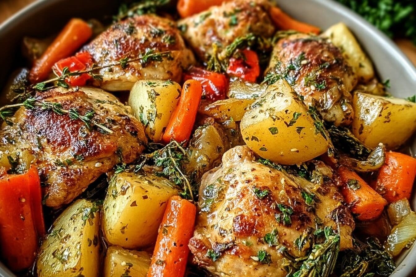 Garlic Chicken And Vegetables