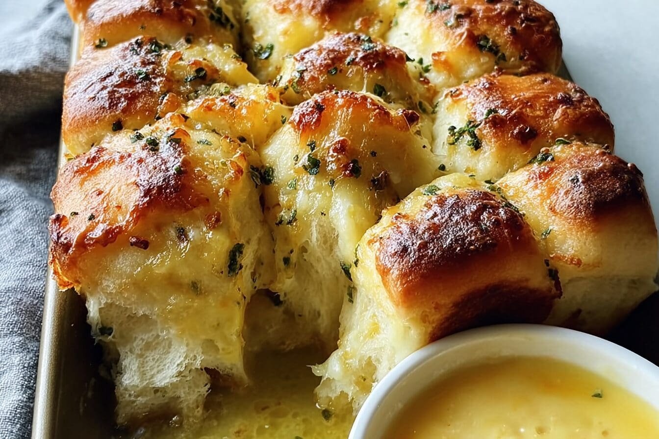 Garlic Herb And Cheese Pull Apart