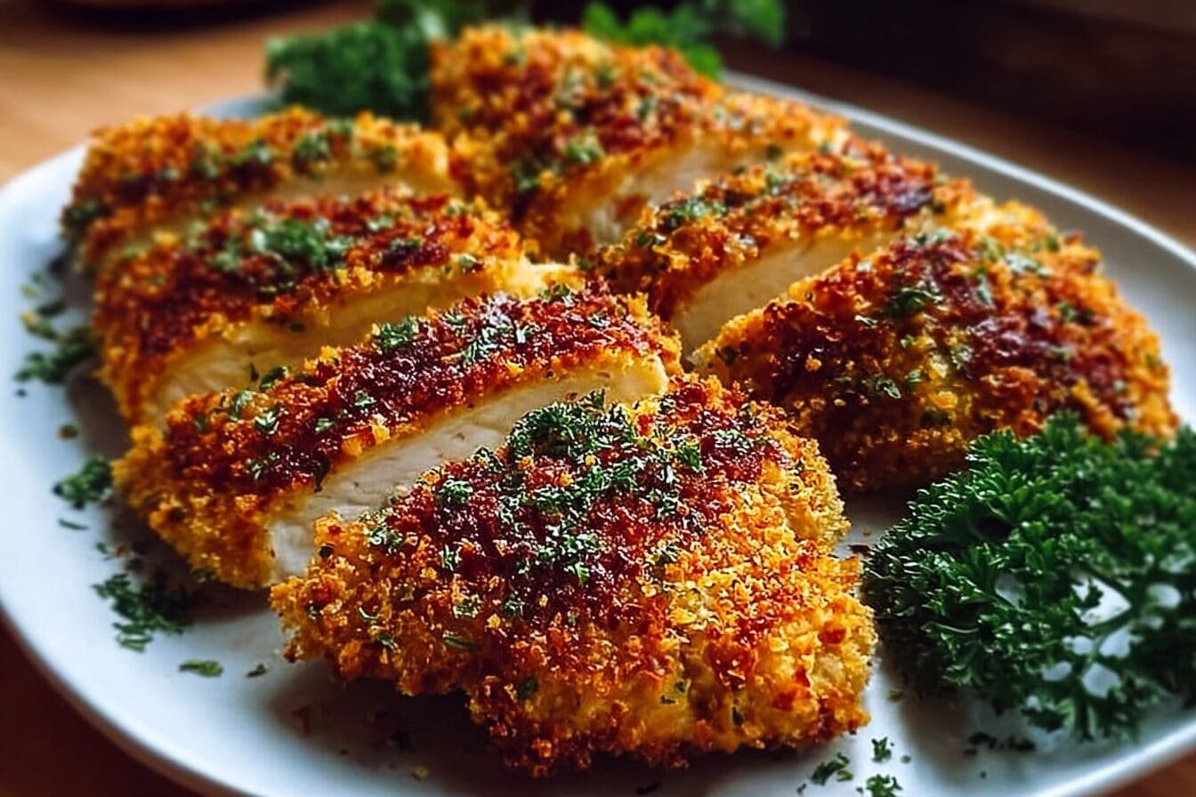Garlic Parmesan Crusted Chicken