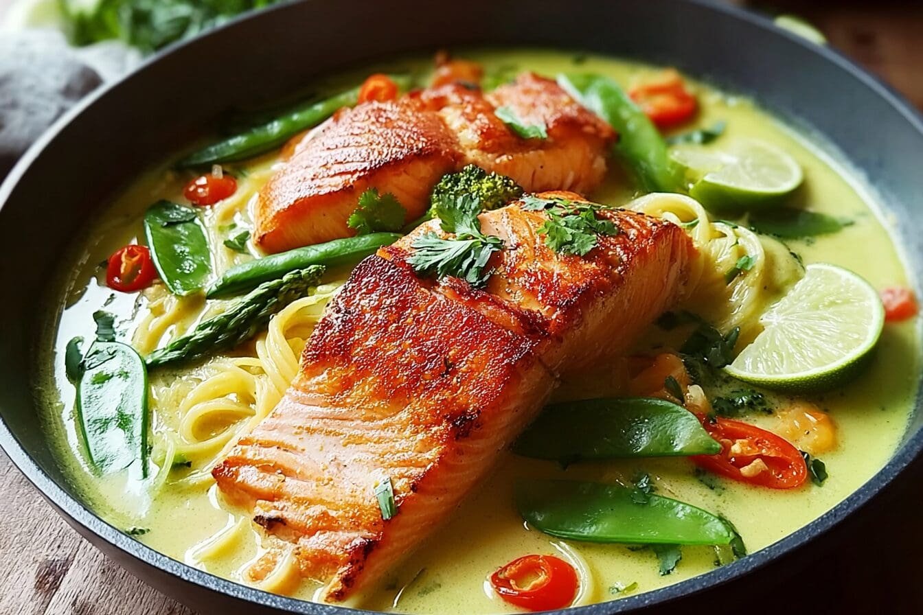 Green Thai Curry Salmon