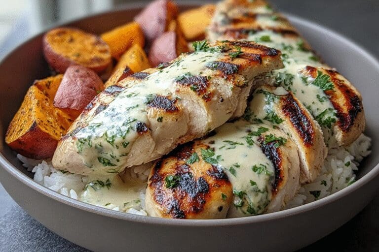 Grilled Chicken Creamy Herb Sauce 25.Png