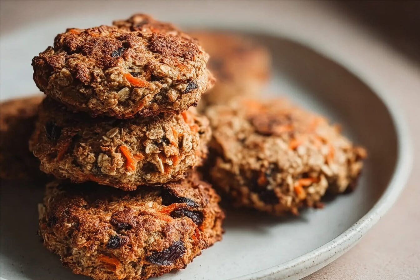 Healthy Carrot Cake Breakfast Cookies