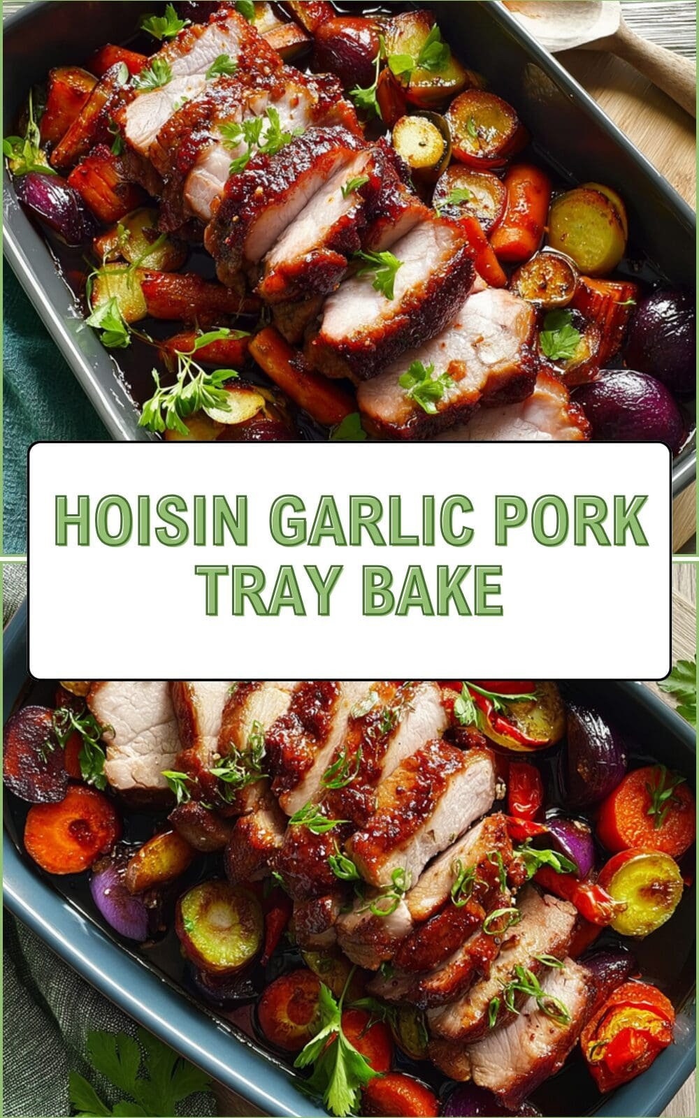 Hoisin Garlic Pork Tray Bake