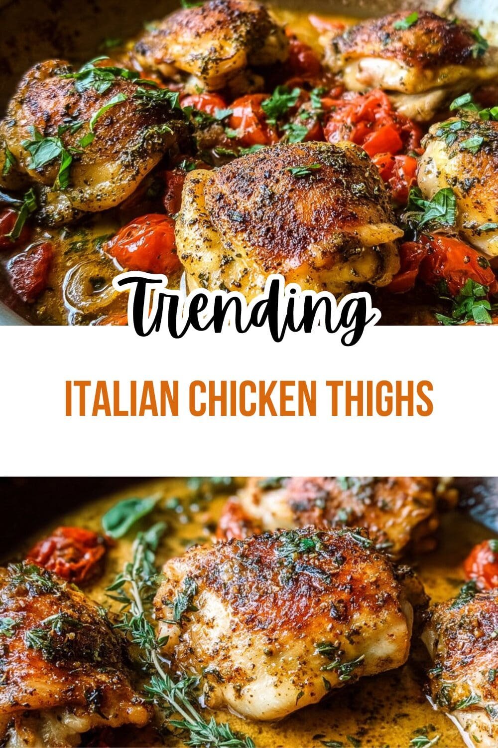 Baked Italian Chicken Thighs With Savory Herbs And Garlic 7 Italian Chicken Thighs