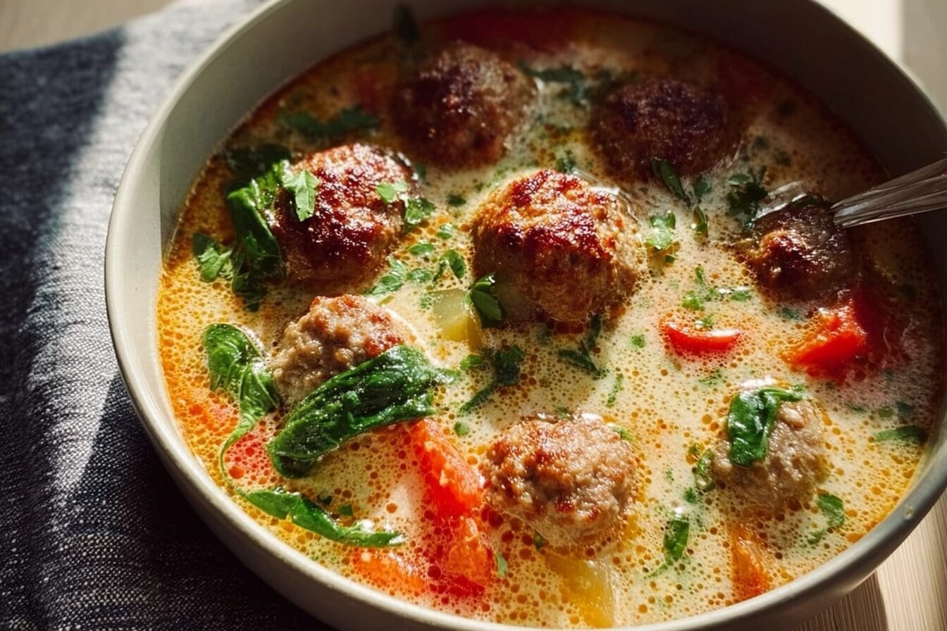 Italian Meatball Soup