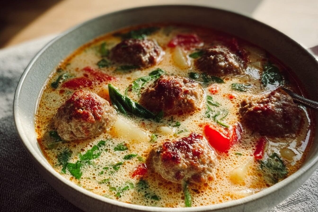 Italian Meatball Soup