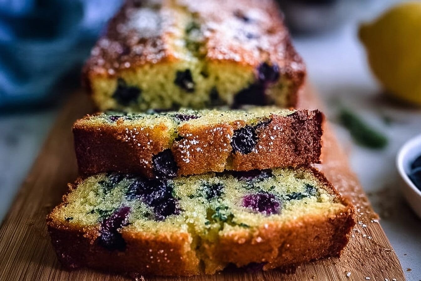 Lemon Blueberry Zucchini Bread