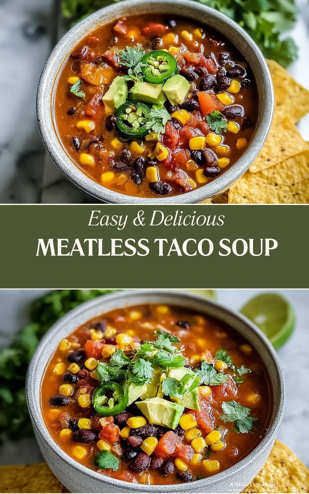 Meatless Taco Soup