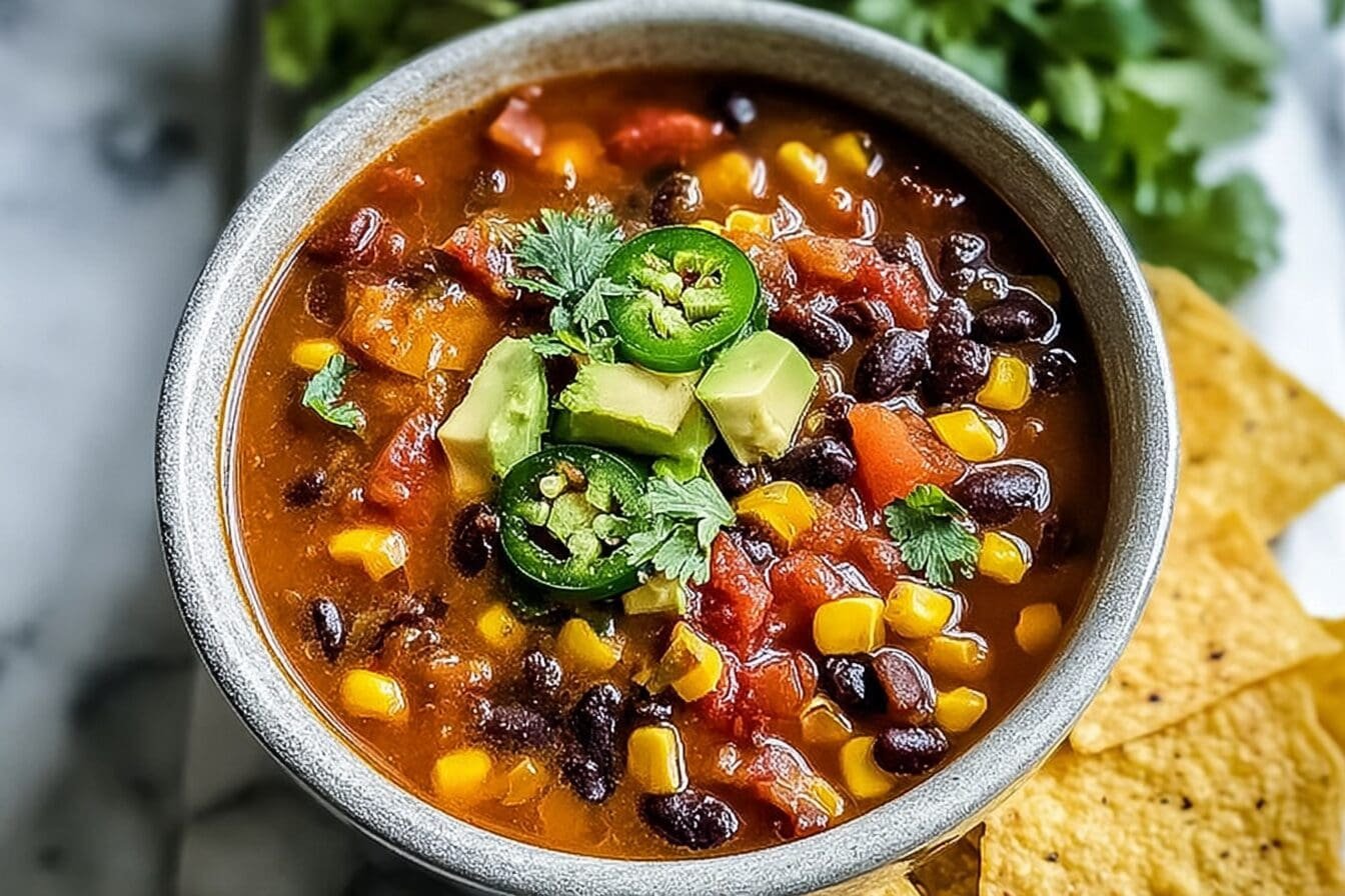 Meatless Taco Soup