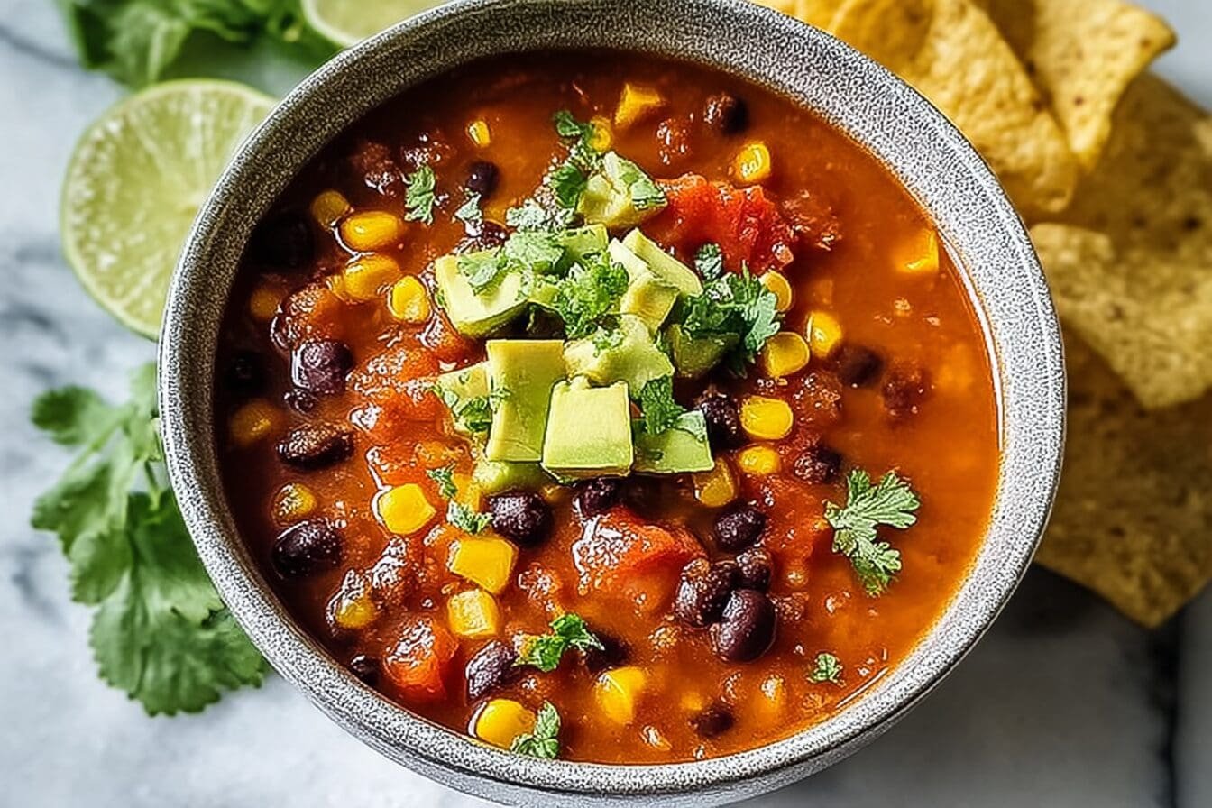 Meatless Taco Soup