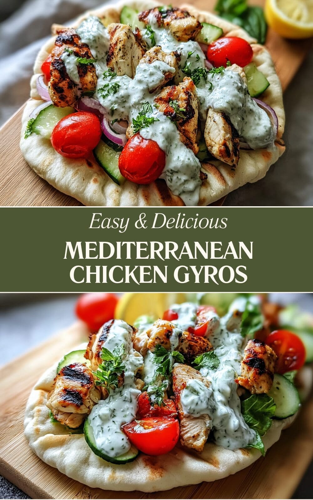 Mediterranean Chicken Gyros