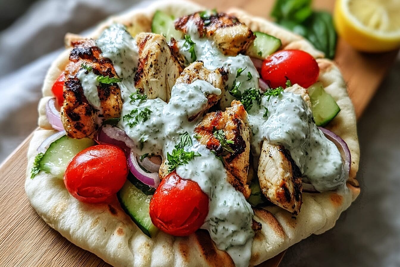 Mediterranean Chicken Gyros