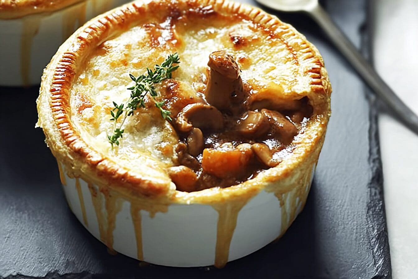 Mushroom And Lamb Shank Pot Pies