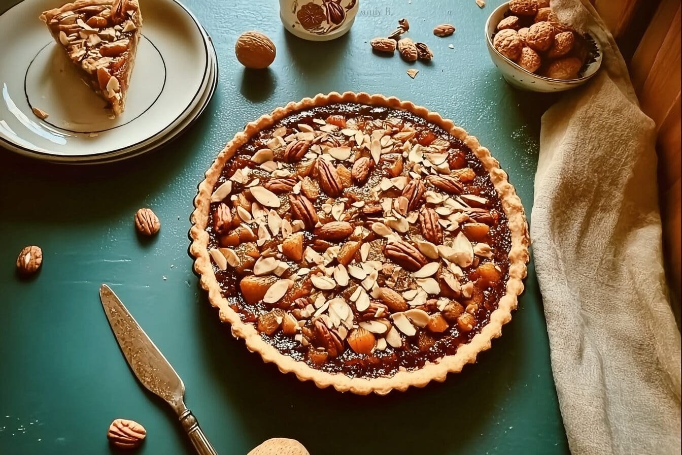 Nepali Spiced Fruit And Nut Tart