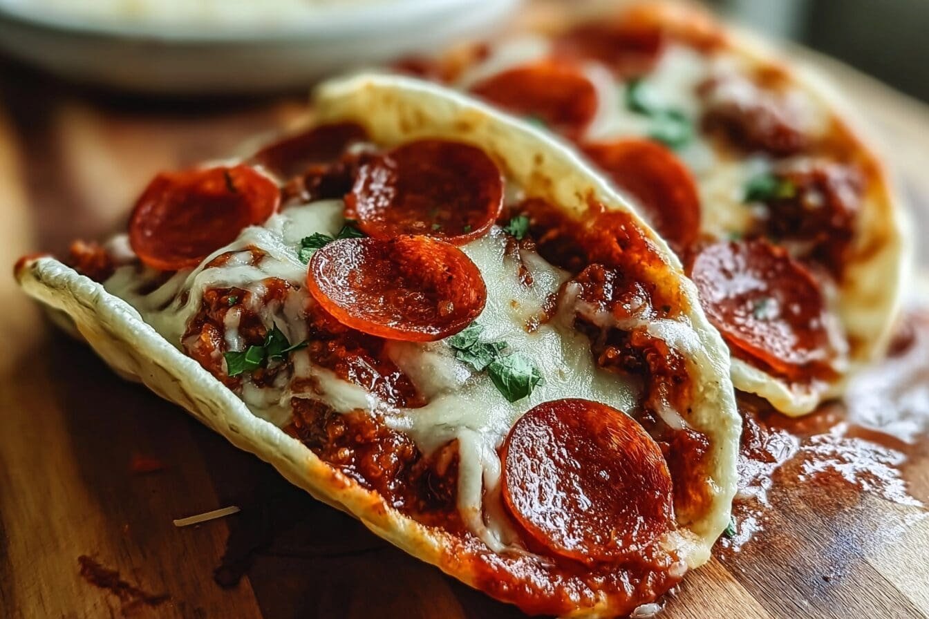 Pepperoni Pizza Tacos