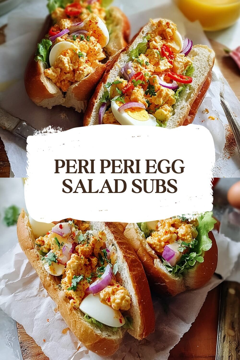 Peri Peri Egg Salad Subs