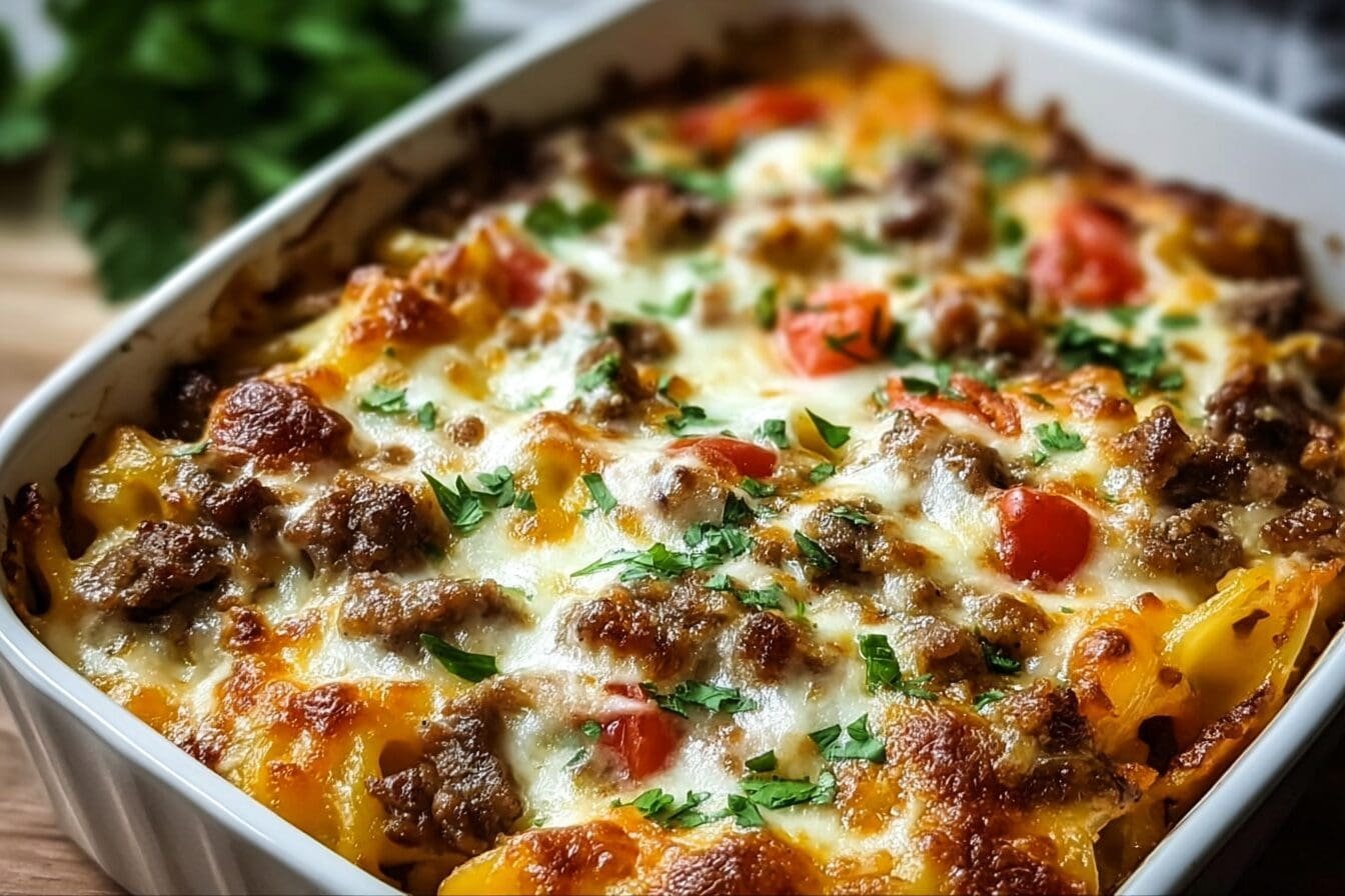 Philly Cheesesteak Casserole