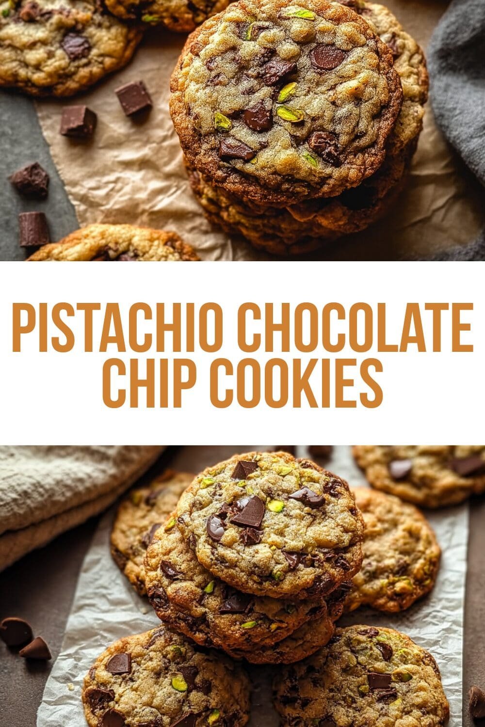 Pistachio Chocolate Chip Cookies