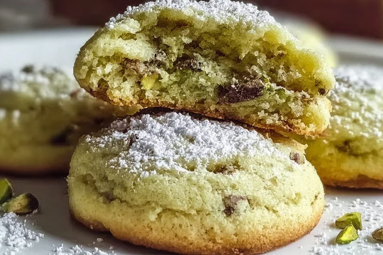 Pistachio Cream Cookies Recipe With Smooth Nutty Filling 6 Pistachio Cream Cookies