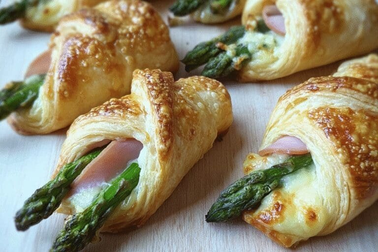 Puff Pastry Asparagus Ham Wraps Cheese 78.Png