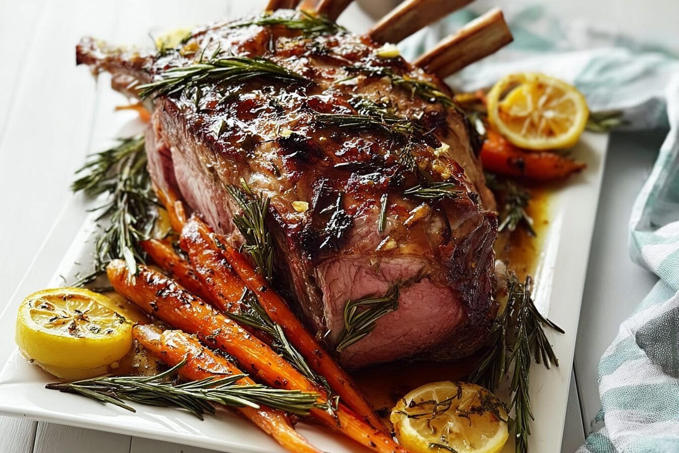 Rosemary Garlic Lemon Roast Lamb