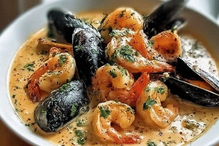 Shrimp And Mussels Creamy Garlic Sauce 21.Png