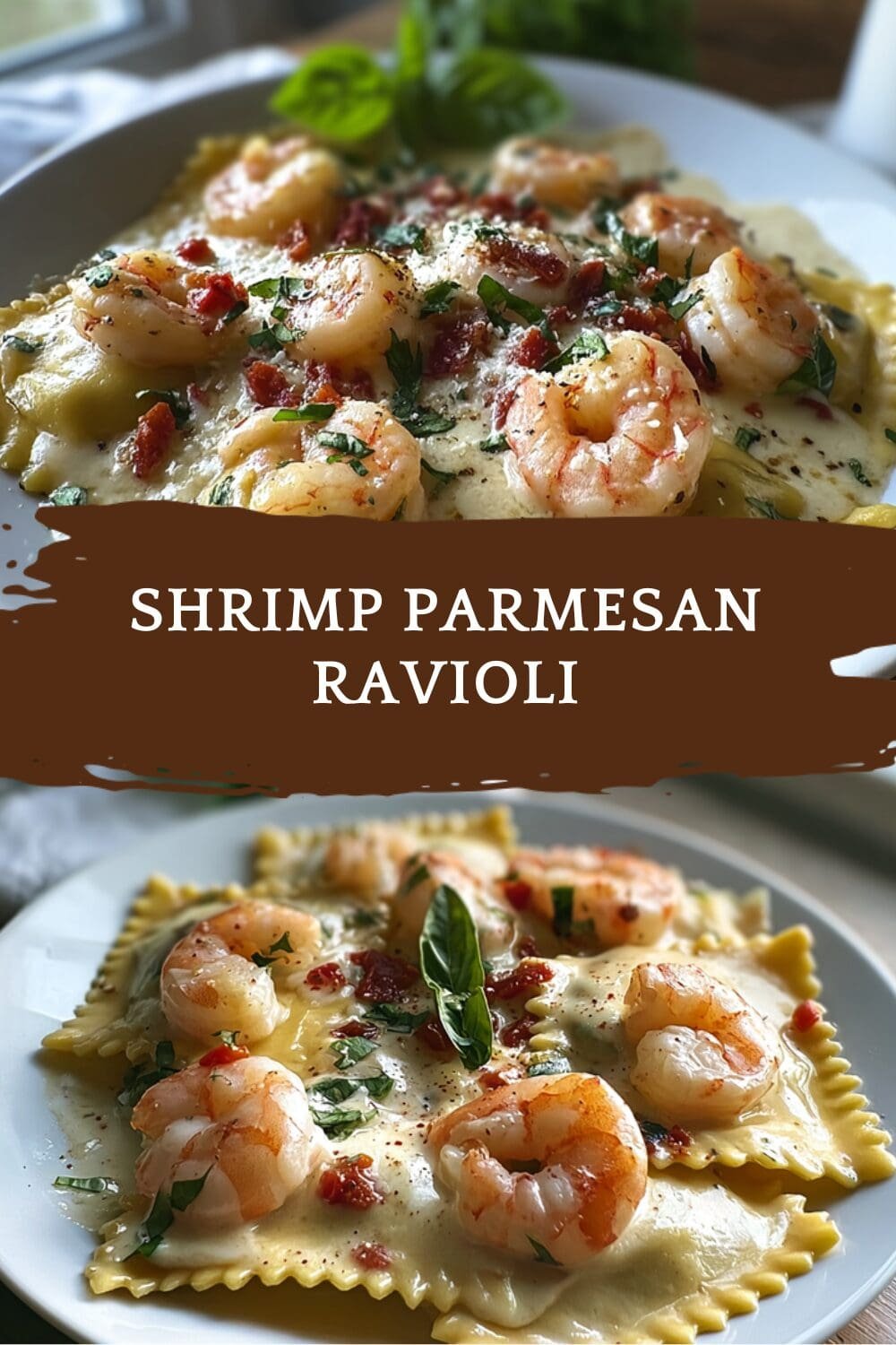 Shrimp Ravioli Recipe With Creamy Sauce And Fresh Herbs 7 Shrimp Parmesan Ravioli
