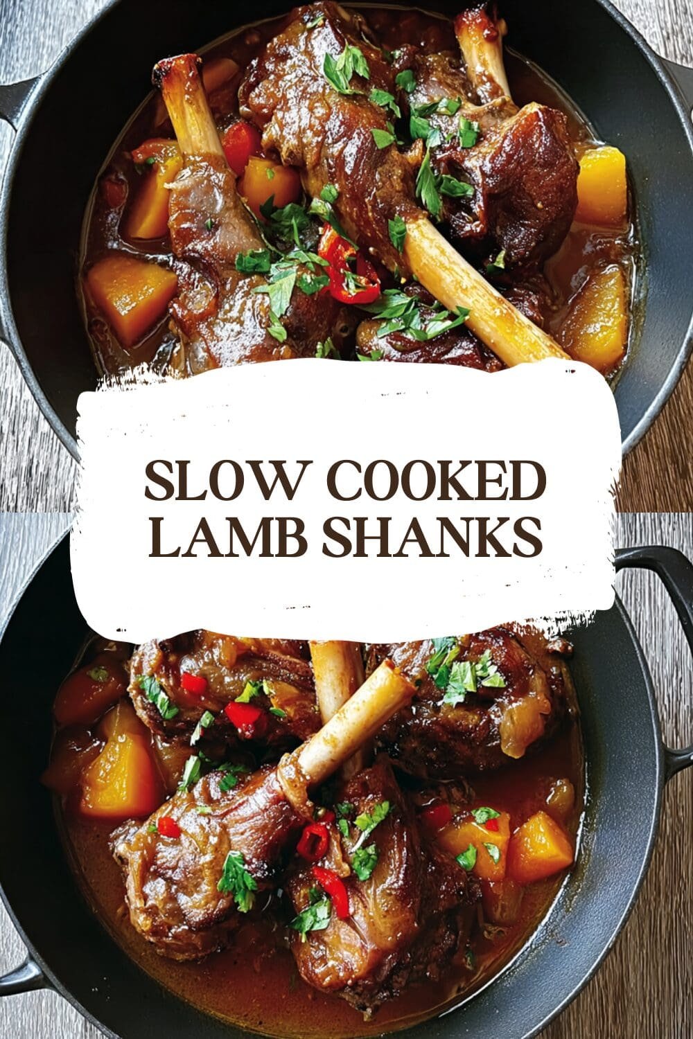 Slow Cooked Lamb Shanks