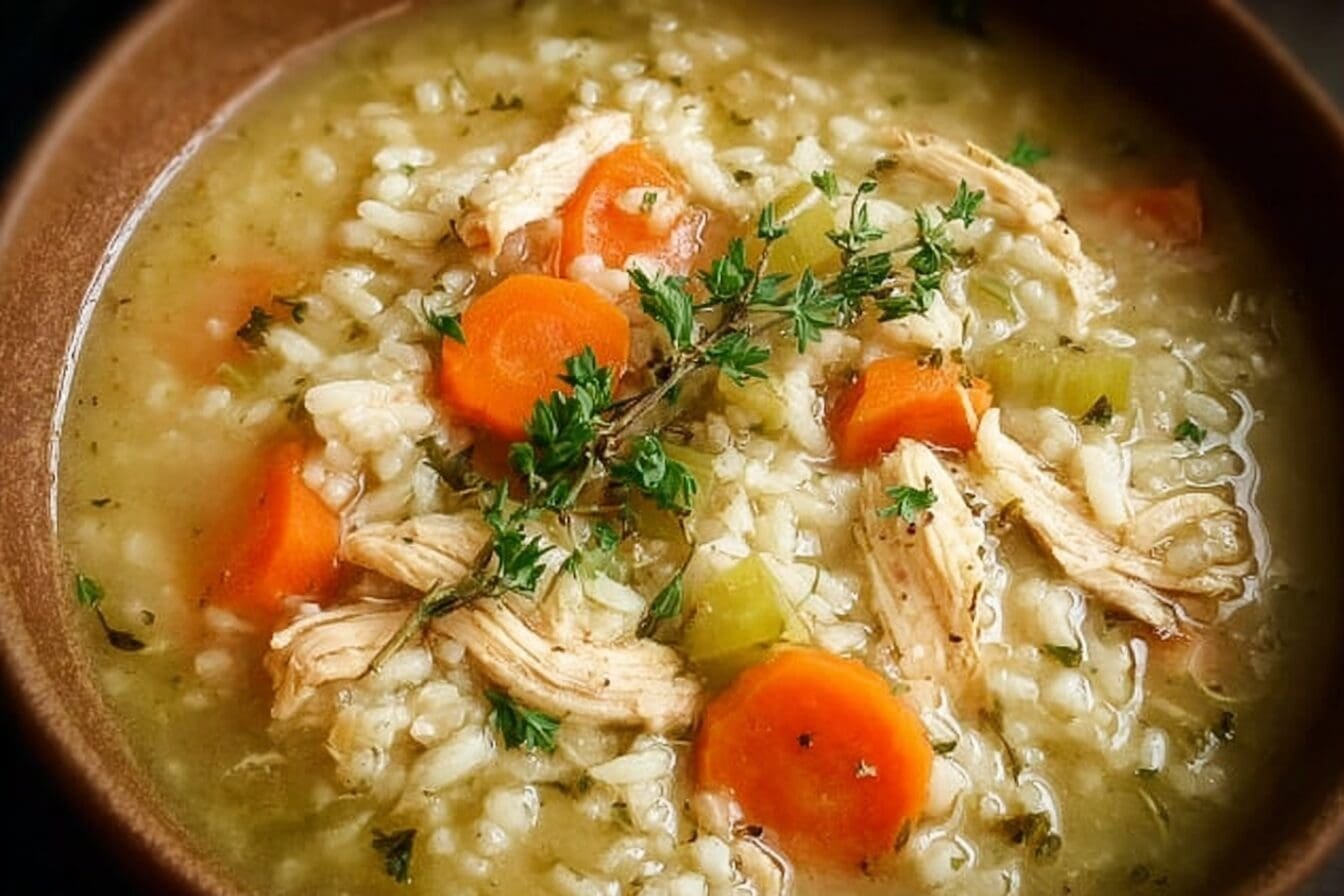 Chicken And Rice Soup Recipe With Comforting Flavors And Simple Ingredients 6 Slow Cooker Chicken And Rice Soup