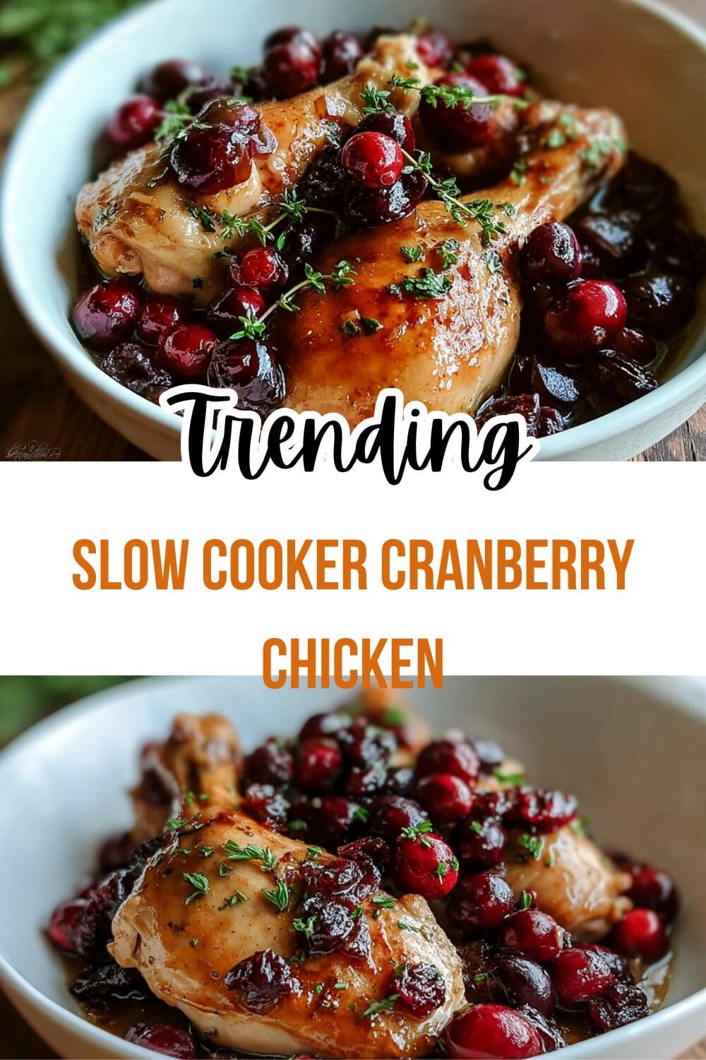 Slow Cooker Cranberry Chicken