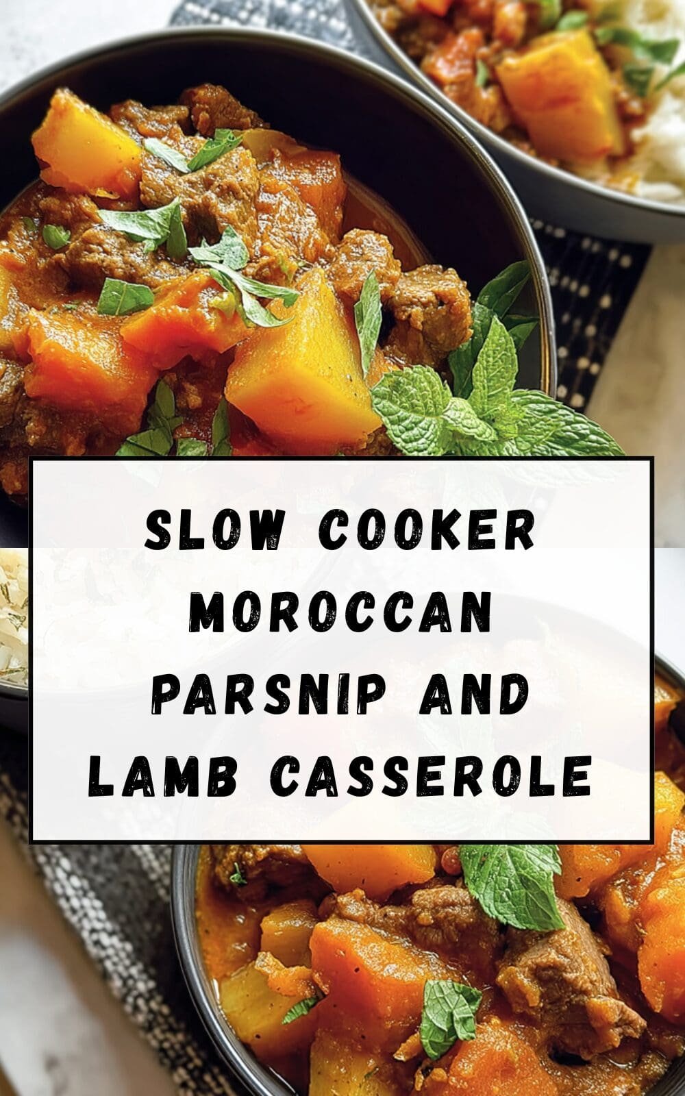 Slow Cooker Moroccan Parsnip And Lamb Casserole
