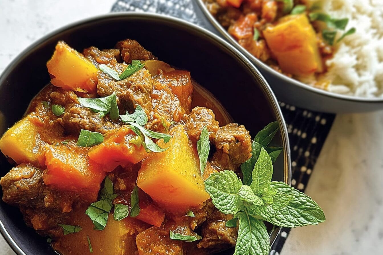 Slow Cooker Moroccan Parsnip And Lamb Casserole