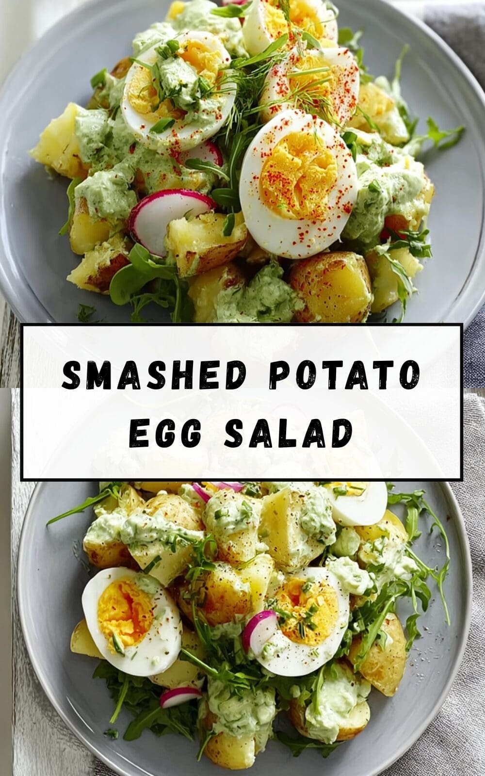 Smashed Potato Egg Salad