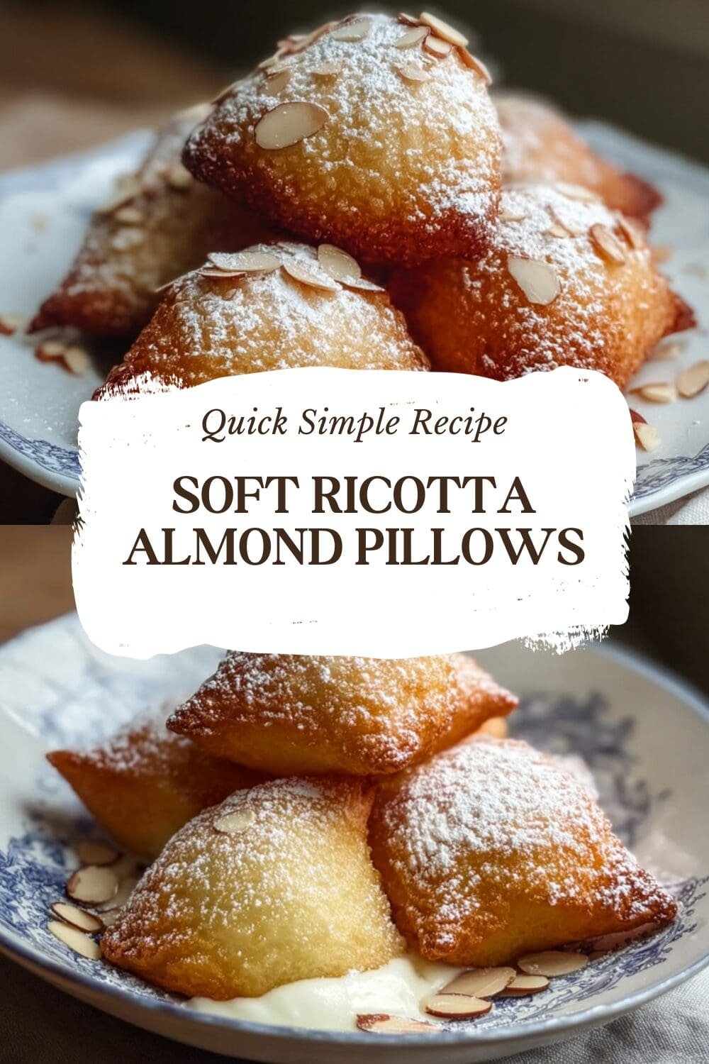 Soft Ricotta Almond Pillows