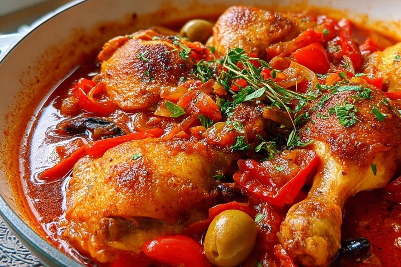 One Pan Spanish Chicken With Flavorful Rice Recipe 6 Spanish Chicken