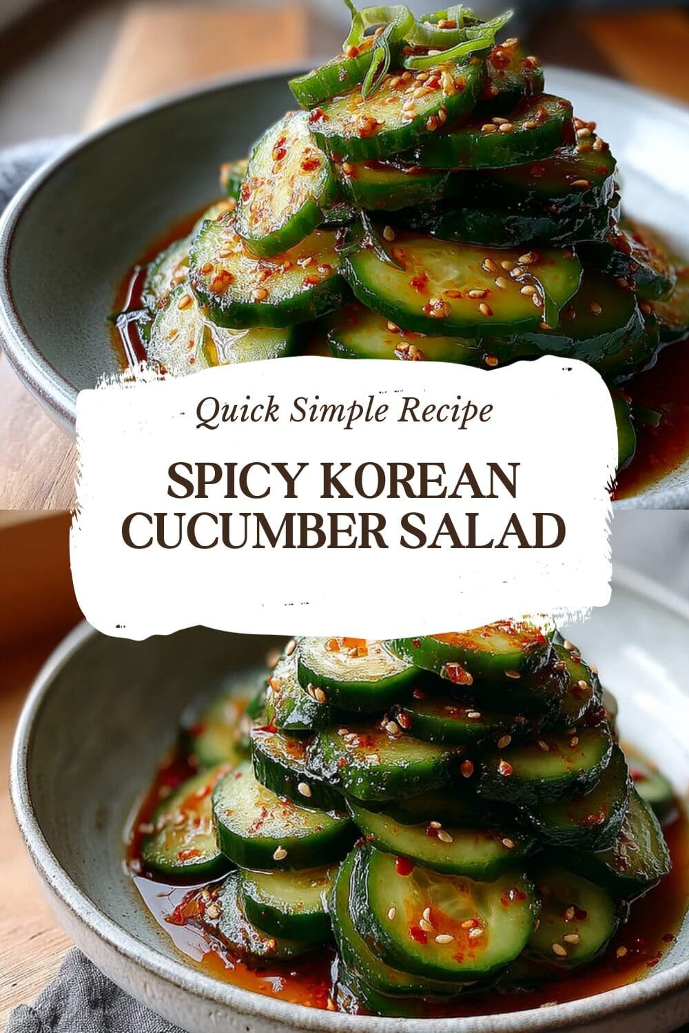 Spicy Korean Cucumber Salad