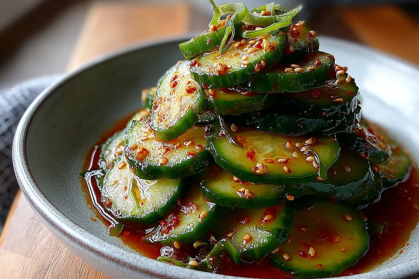 Spicy Korean Cucumber Salad