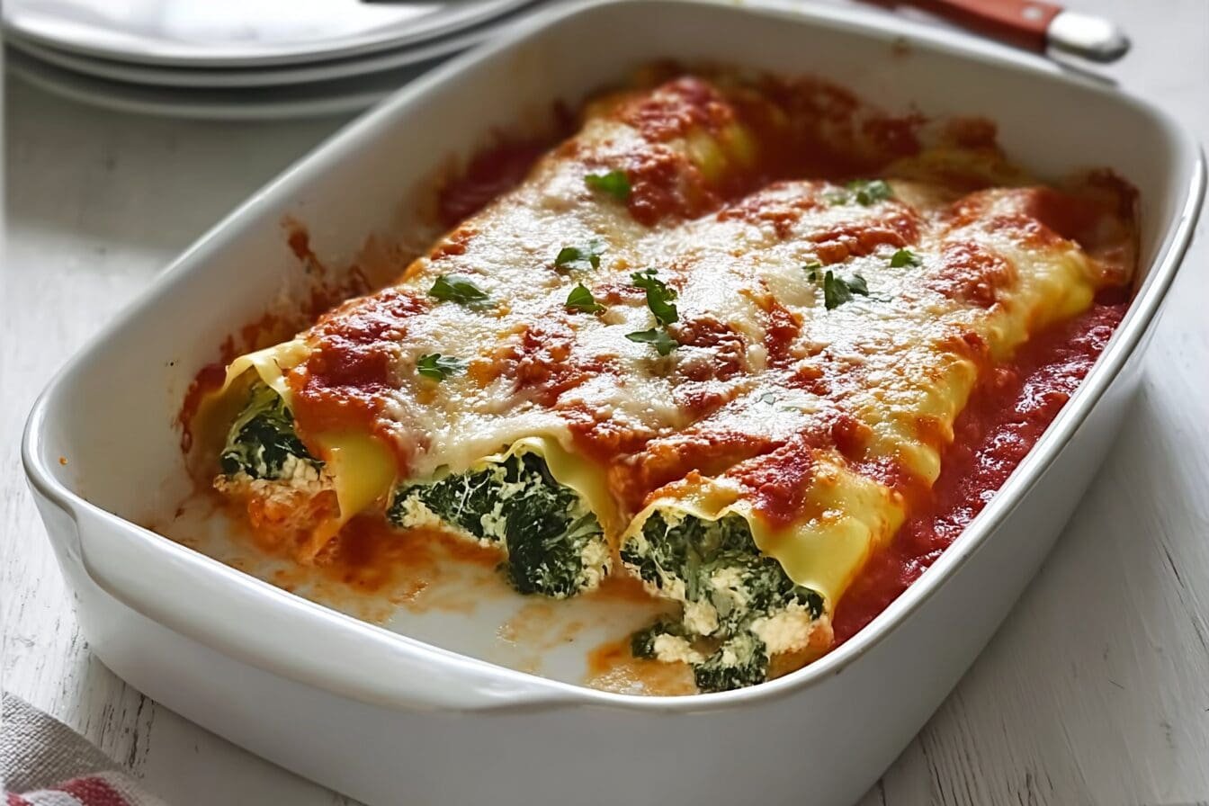 Spinach And Ricotta Cannelloni