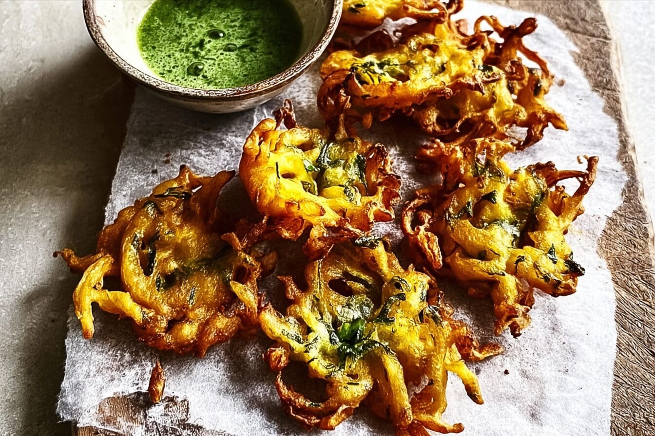 Spring Onion Bhajis