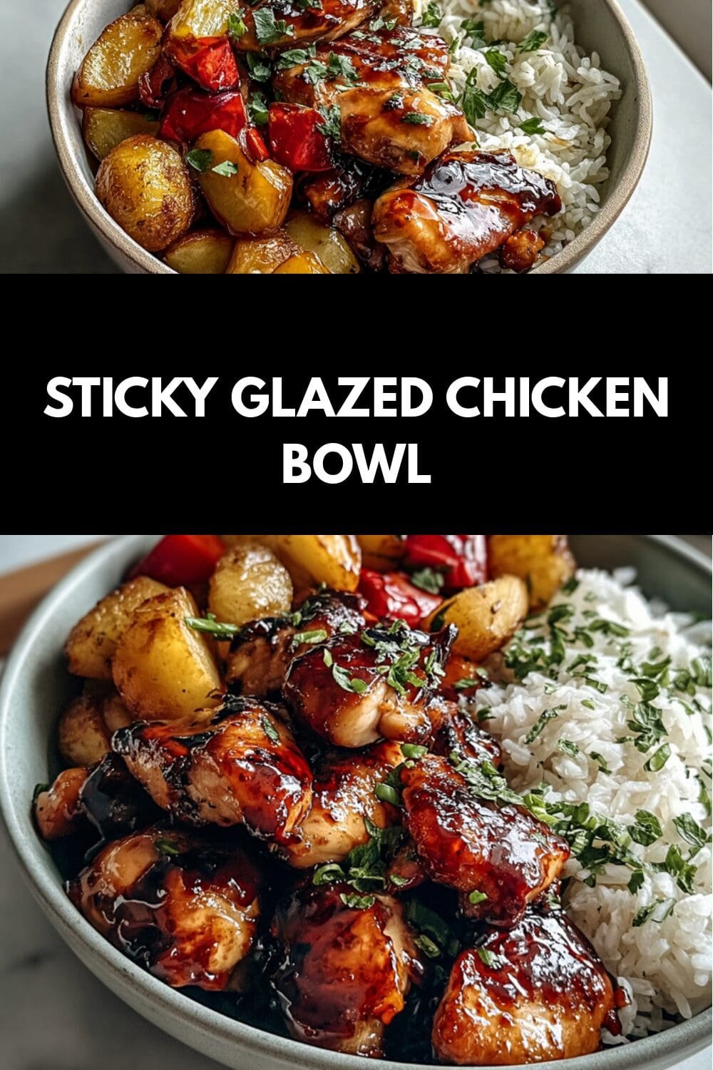 Sticky Glazed Chicken Bowl