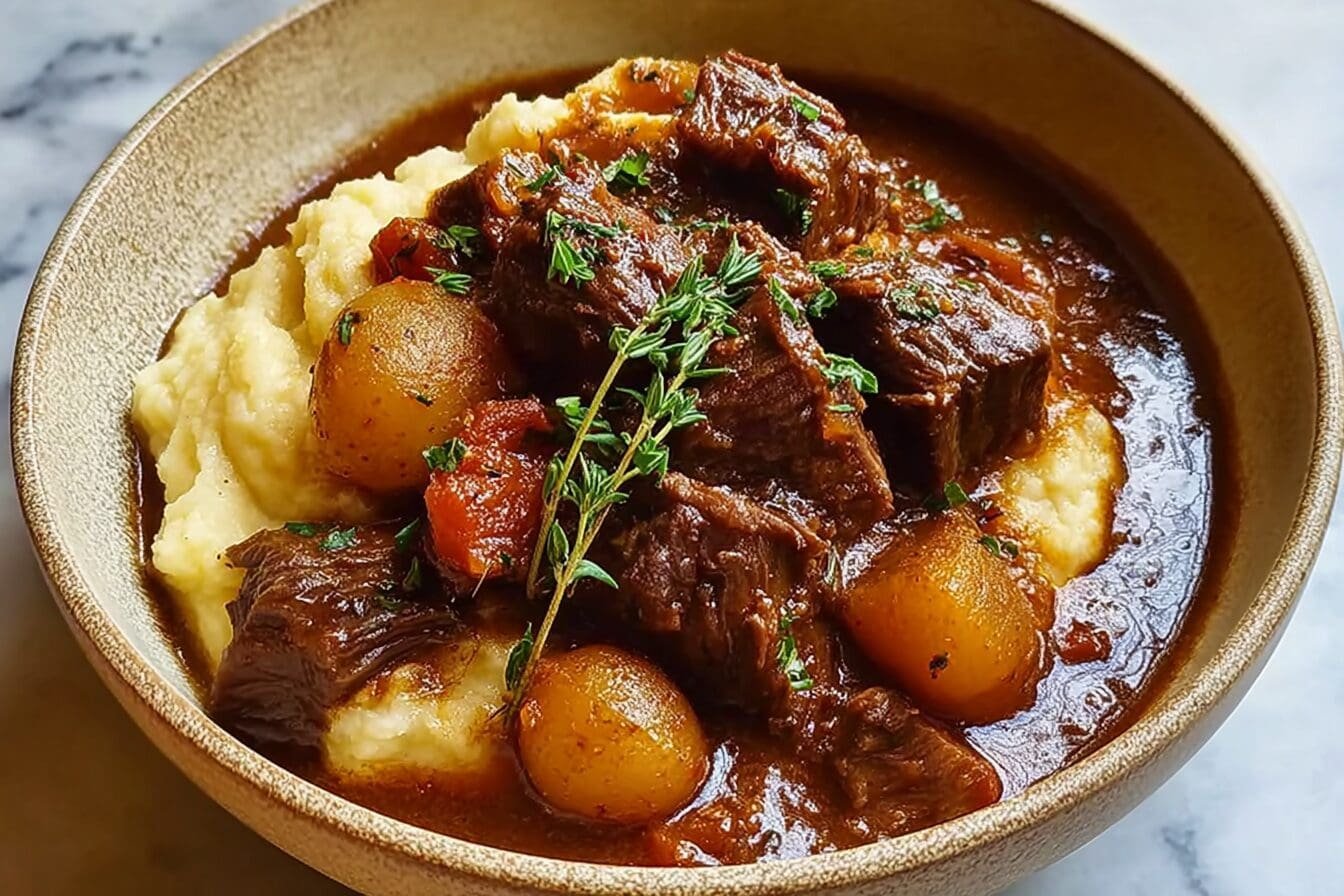 Stifado Slow Cooked Beef Stew