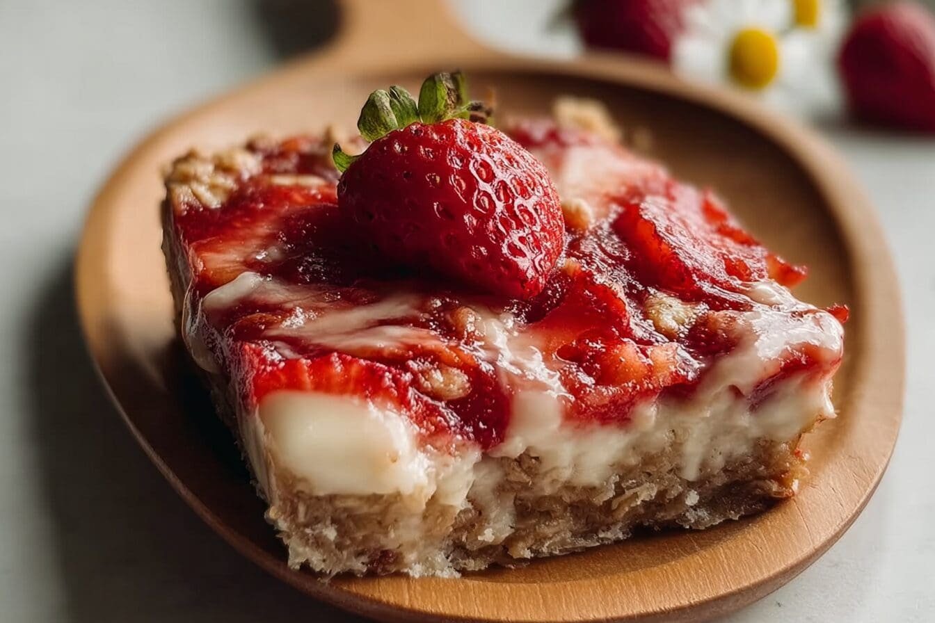 Strawberry Cheesecake Baked Oatmeal