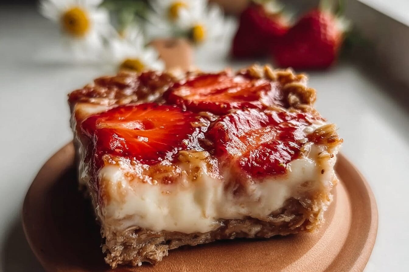 Strawberry Cheesecake Baked Oatmeal