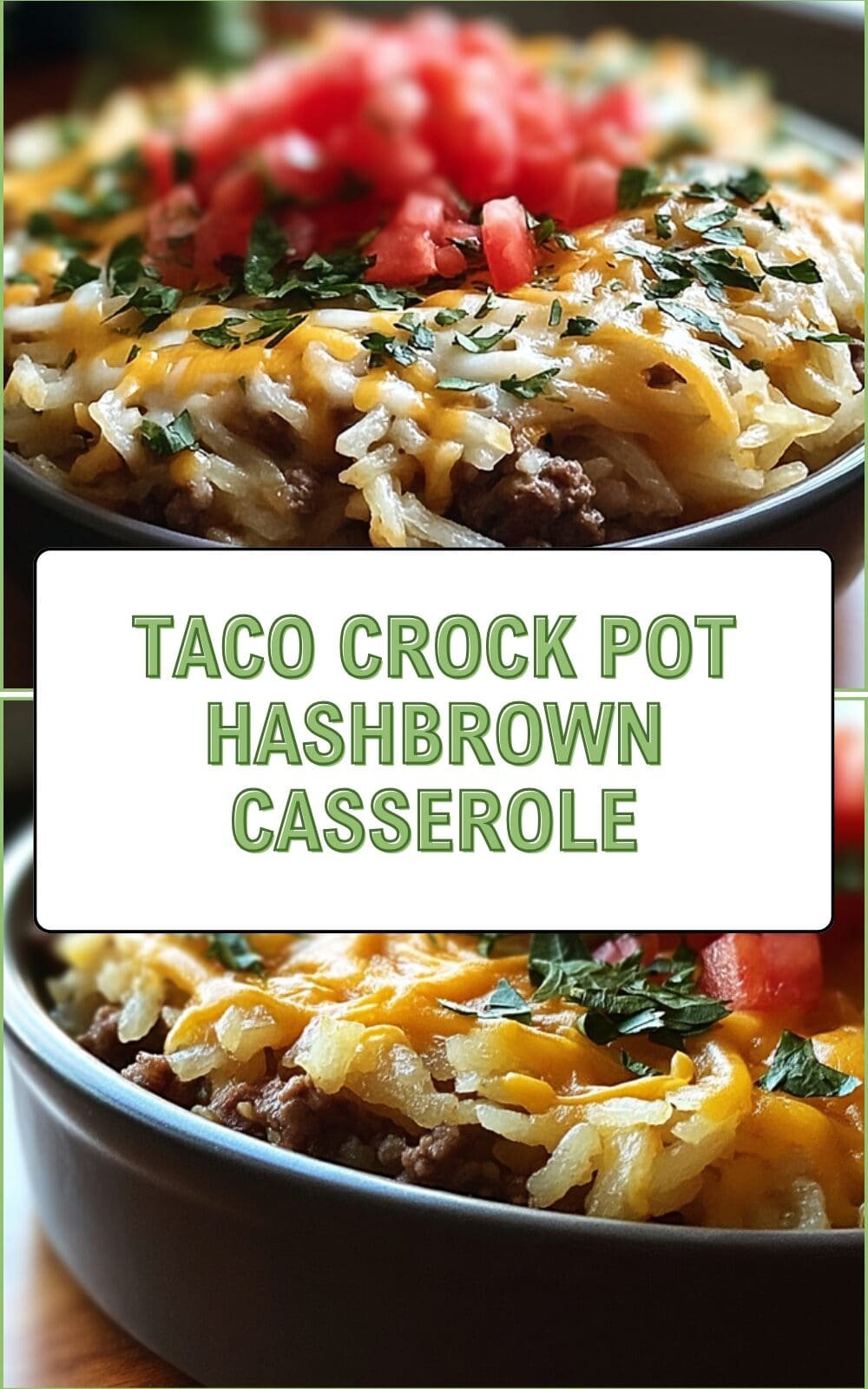 Taco Crock Pot Hashbrown Casserole