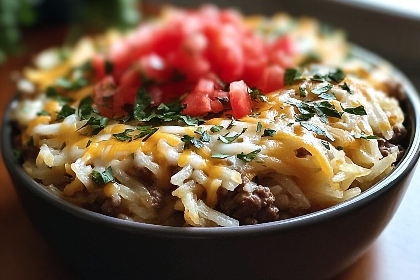 Taco Crock Pot Hashbrown Casserole
